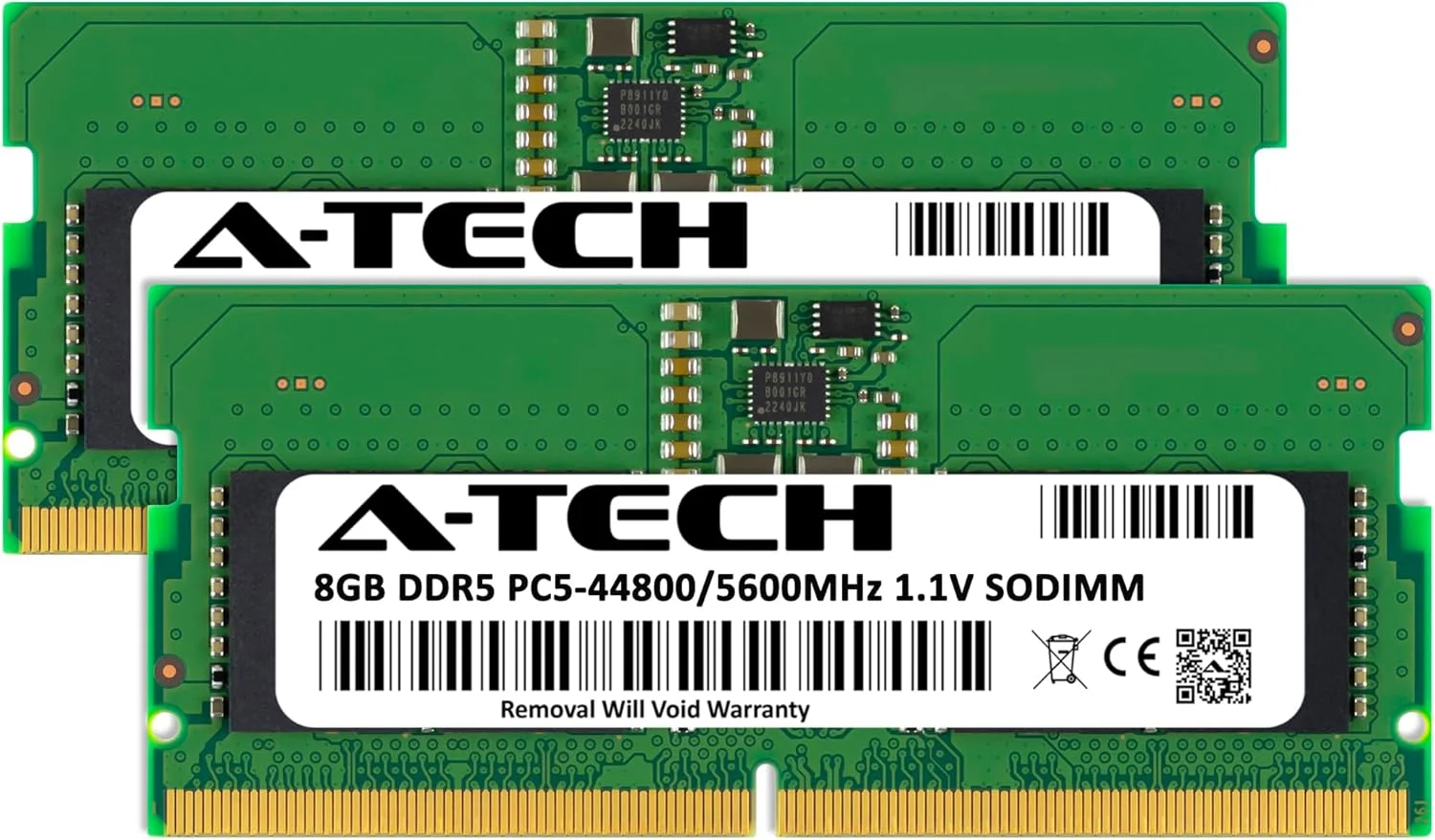 کیت ۱۶ گیگابایتی (2x8GB) رم A-Tech برای لپ تاپ گیمینگ ASUS TUF Gaming F15 (2023, DDR5) FX507, FX507VI, FX507VU, FX507VV | DDR5 5600MHz PC5-44800 SODIMM 1.1V 262-Pin Non-ECC SO-DIMM