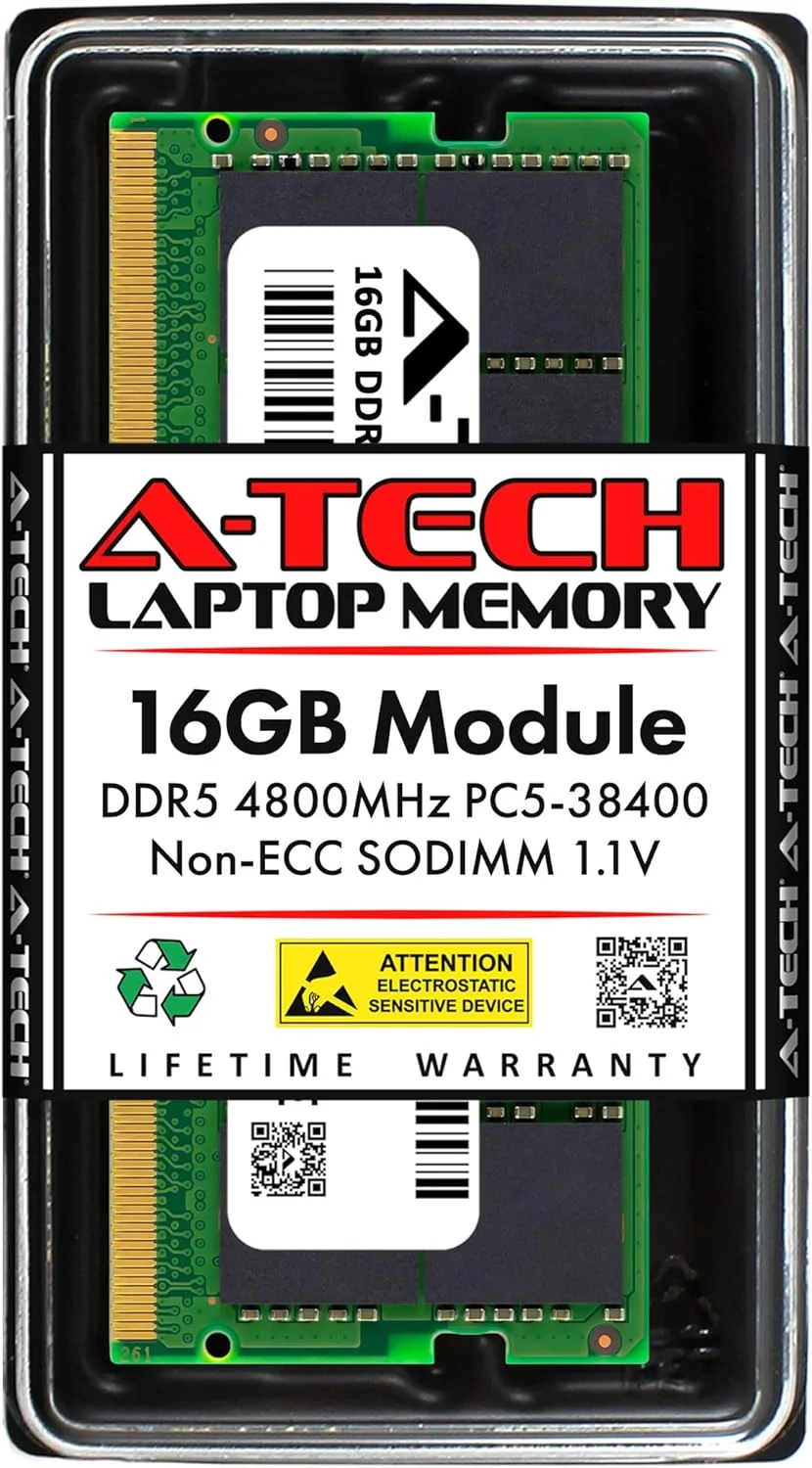 رم لپ‌تاپ A-Tech ظرفیت 16 گیگابایت DDR5 4800MHz
