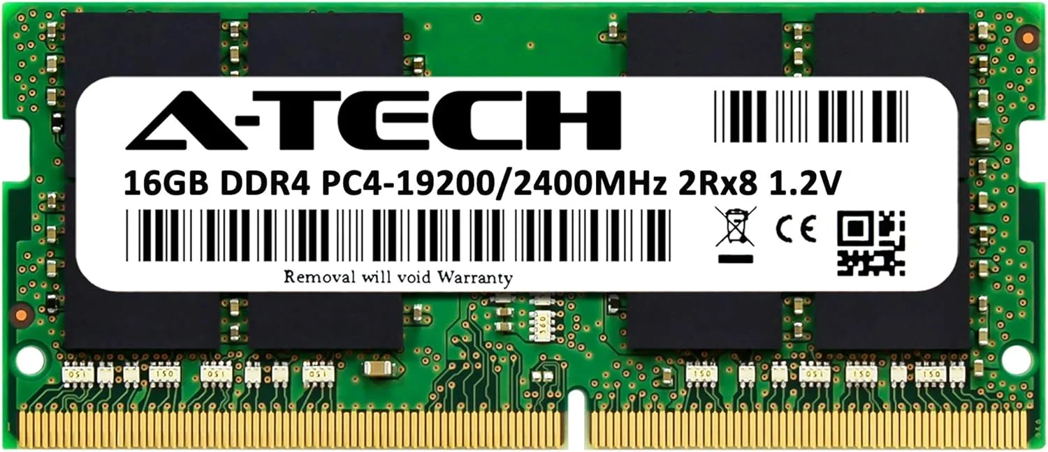 رم ۱۶ گیگابایتی A-Tech برای لپ تاپ گیمینگ ایسر نیترو 5 AN515-42 | DDR4 2400MHz SODIMM PC4-19200 (PC4-2400T) ماژول ارتقاء حافظه