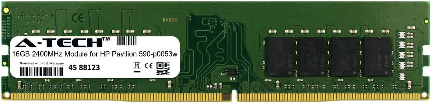 ماژول 16 گیگابایتی A-Tech برای مادربرد دسکتاپ و ورک استیشن HP Pavilion 590-p0053w، رم DDR4 2400Mhz سازگار (ATMS311312A25822X1)