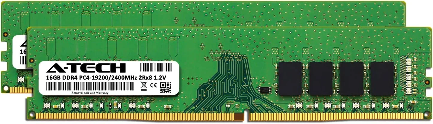 رم 32 گیگابایتی (2 عدد 16 گیگابایتی) A-Tech برای ASUS Prime Prime Z390-A | DDR4 2400MHz DIMM PC4-19200 288-Pin Non-ECC UDIMM کیت ارتقاء حافظه