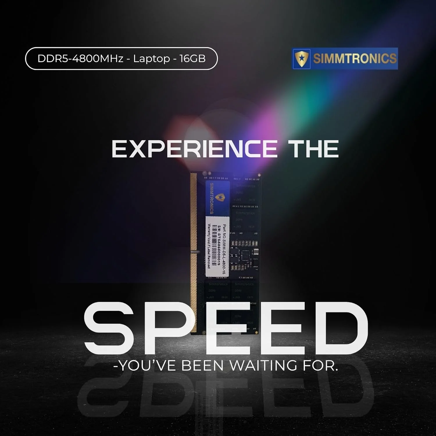 رم لپ تاپ سیمترونیکس 16 گیگابایت DDR5 با فرکانس 4800 مگاهرتز SODIMM | ماژول ارتقاء تک ردیفه 262 پین CL46 1.1 ولت | نوت بوک های گیمینگ | ایستگاه های کاری | لپ تاپ های تجاری