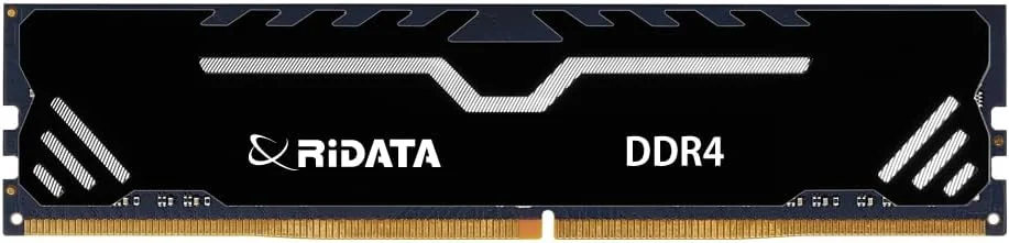 رم کامپیوتر Ridata Black DDR4 با ظرفیت 8 گیگابایت، سرعت 3200 مگاهرتز، PC4-25600، 288 پین، CL22، ولتاژ 1.2 ولت، UDIMM، مناسب برای بازی، به همراه هیت سینک، مدل RDA812