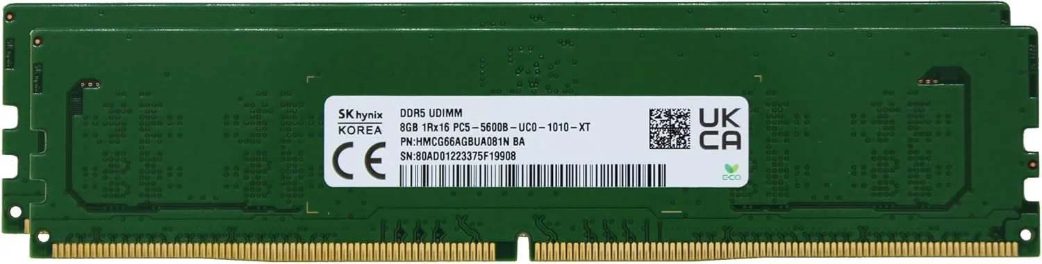 رم دسکتاپ SK Hynix مدل HMCG66AGBUA081N ظرفیت 16 گیگابایت