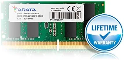 رم ADATA Premier 8GB (تک کاناله 8GB) DDR4 3200MHz CL22 PC4-25600 260-Pin SODIMM