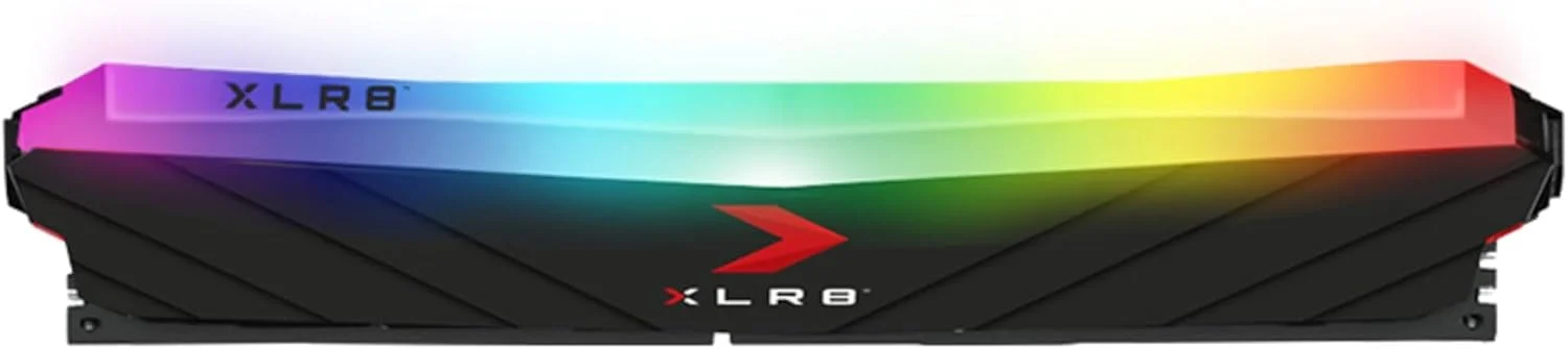 رم دسکتاپ گیمینگ PNY XLR8 با نورپردازی RGB، ظرفیت 8 گیگابایت، DDR4 3200MHz (PC4-25600) CL16 1.35V مدل MD8GD4320016XRGB