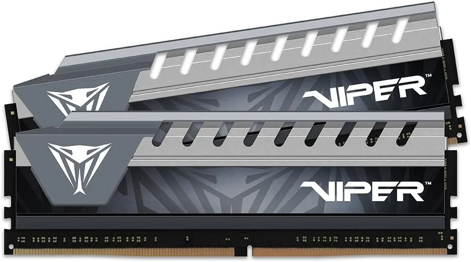 کیت دو کاناله 8 گیگابایتی (2x4GB) Patriot Viper Elite Series DDR4 2666MHz PC4-21300 (مشکی/خاکستری) مدل PVE48G266C6KGY