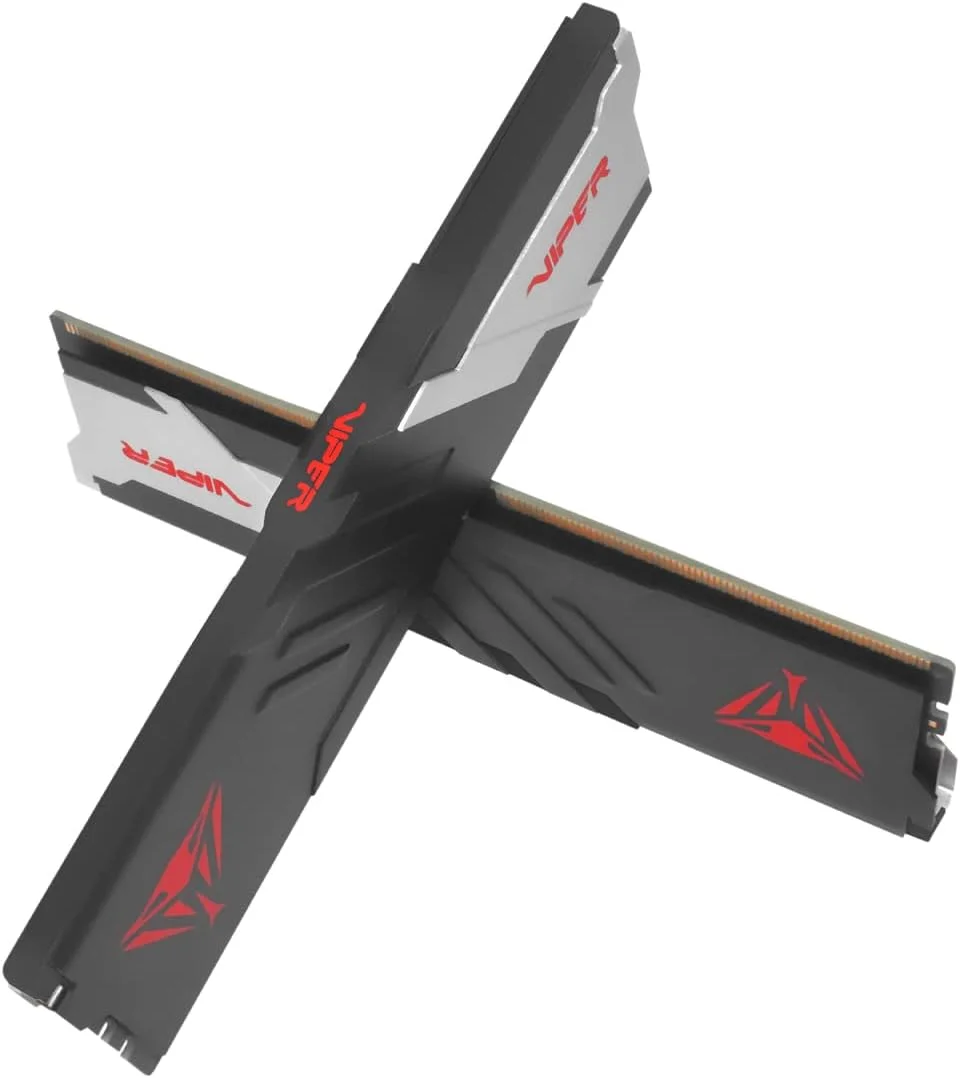 رم دسکتاپ Patriot Memory Viper Venom DDR5 با ظرفیت 64 گیگابایت (2 عدد 32 گیگابایتی) سرعت 6000 مگاهرتز CL36 1.35 ولت UDIMM، سازگار با Intel XMP/AMD Expo