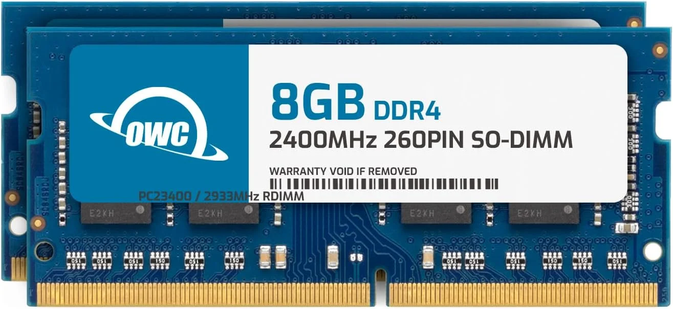 OWC رم 16 گیگابایت (2 عدد 8 گیگابایتی) PC19200 DDR4 2400MHz 260pin SO-DIMMs سازگار با iMac 27 اینچی با صفحه نمایش رتینا 5K (اواسط 2017) و کامپیوترهای سازگار (OWC2400DDR4S16P)