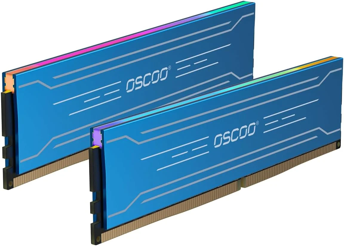 کیت رم دسکتاپ DDR4 شانزده گیگابایت (2×8GB) 3600MHz CL22 RGB – حافظه گیمینگ دو کاناله با نورپردازی RGB آدرس پذیر، Intel XMP 3.0 & AMD Expo Ready، DIMM های اورکلاک برای کامپیوترهای شخصی