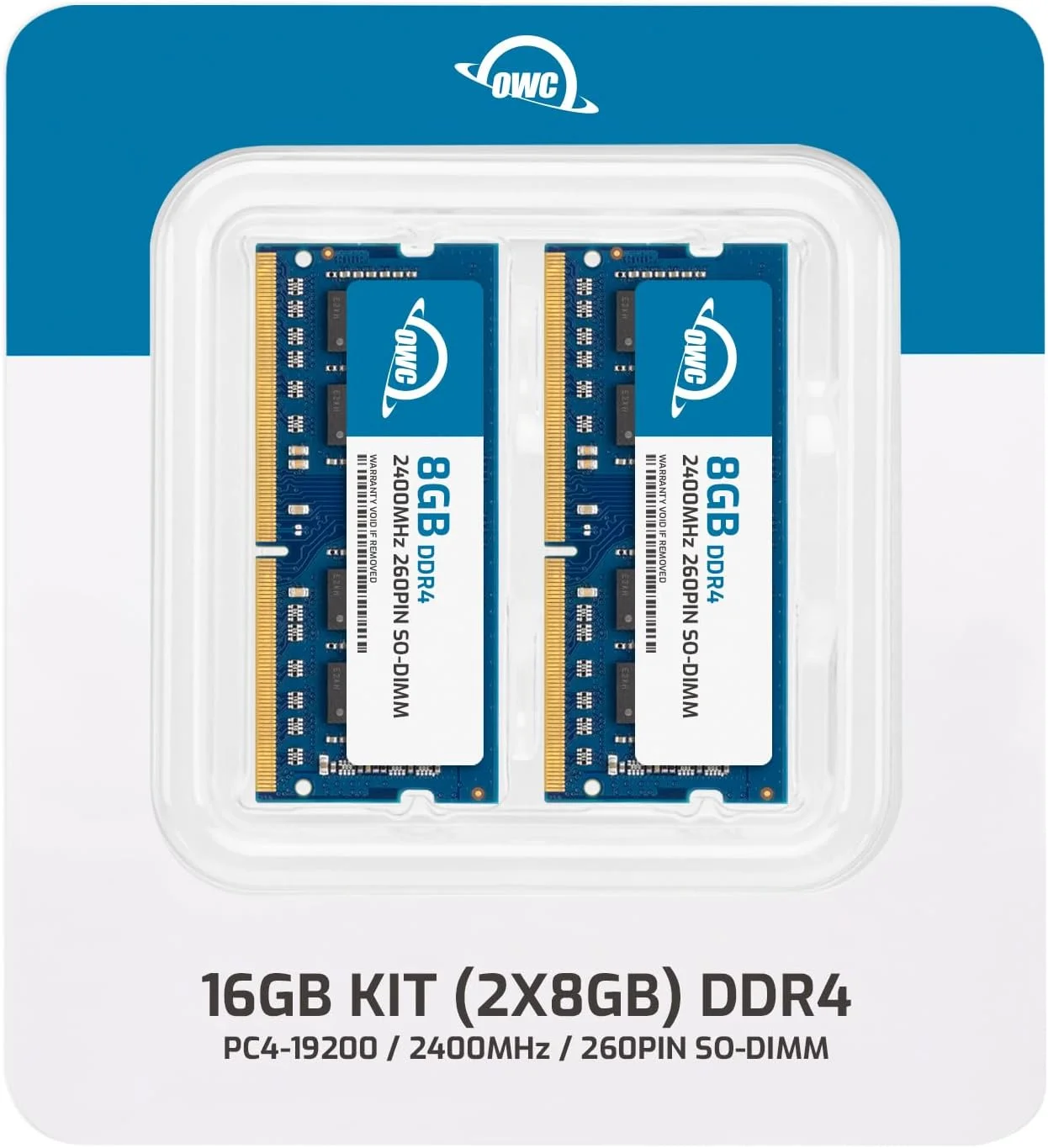 OWC رم 16 گیگابایت (2 عدد 8 گیگابایتی) PC19200 DDR4 2400MHz 260pin SO-DIMMs سازگار با iMac 27 اینچی با صفحه نمایش رتینا 5K (اواسط 2017) و کامپیوترهای سازگار (OWC2400DDR4S16P)