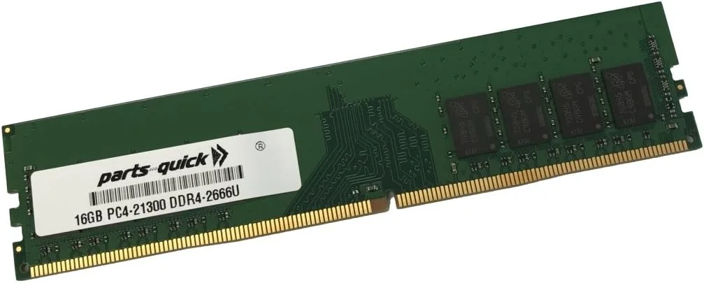 حافظه 16 گیگابایتی برای کامپیوتر رومیزی HP Omen Obelisk سری 875-000 و 875-1000، رم DIMM بدون بافر DDR4-2666 Non-ECC