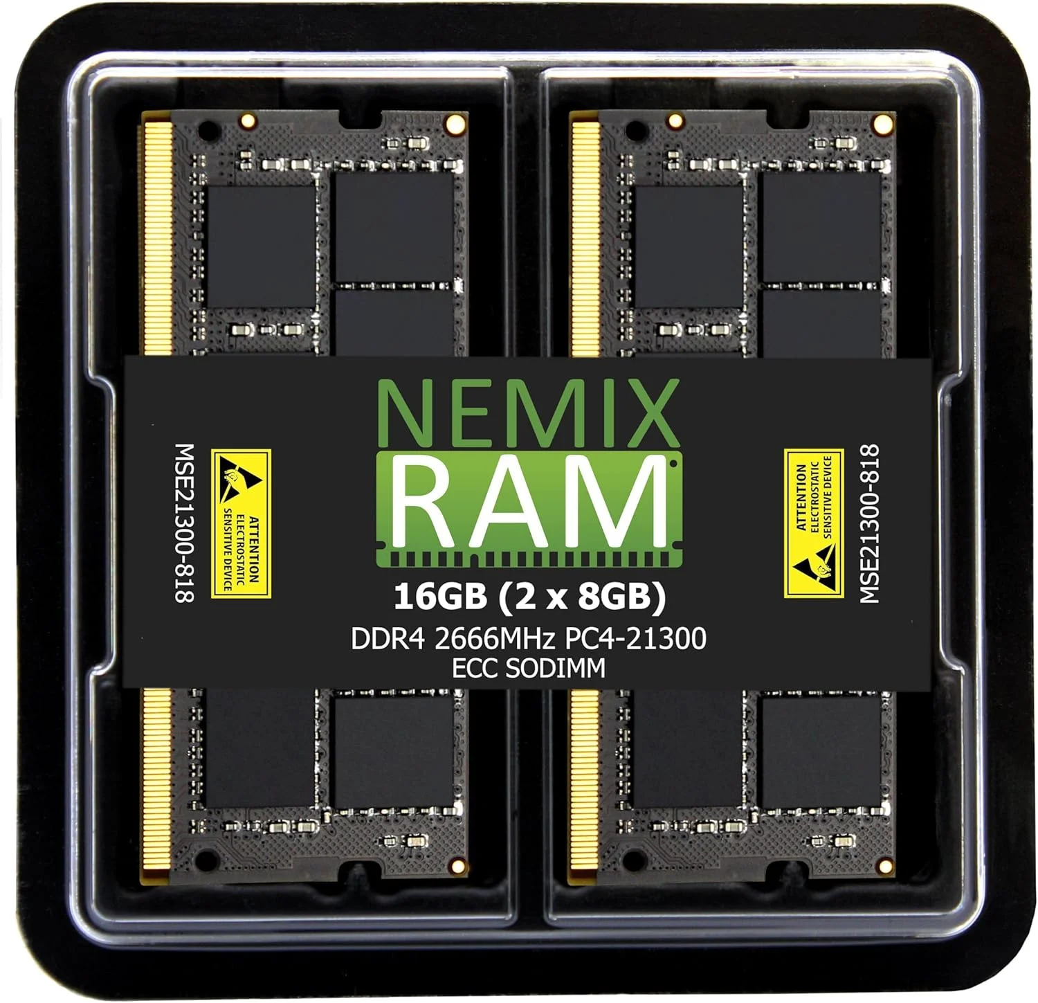 کیت رم 16 گیگابایتی (2X8GB) DDR4 2666MHZ PC4-21300 1Rx8 1.2V CL19 260-PIN ECC SODIMM سازگار با Synology Diskstation DS923+ NAS