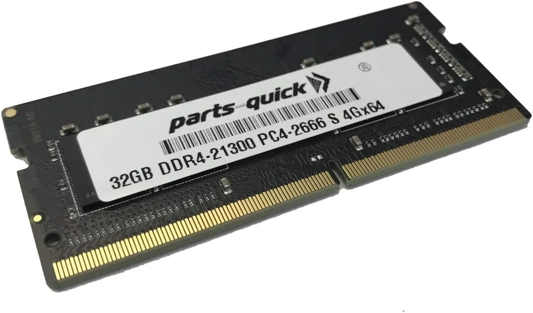 رم 32 گیگابایتی سازگار با Dell Latitude 14 7400، ارتقاء رم 2RX8 DDR4 2666MHz SODIMM