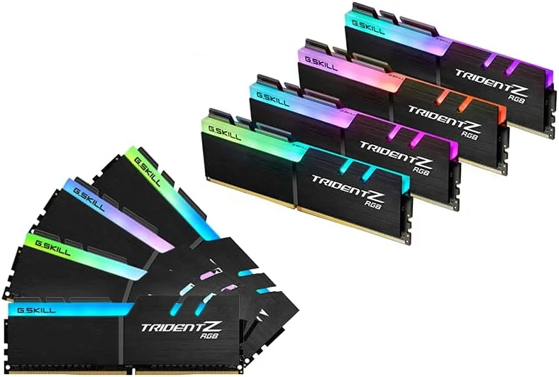 ماژول حافظه G.Skill Trident Z RGB F4-3200C16Q2-256GTZR با ظرفیت 256 گیگابایت (8 عدد 32 گیگابایتی) DDR4 3200MHz