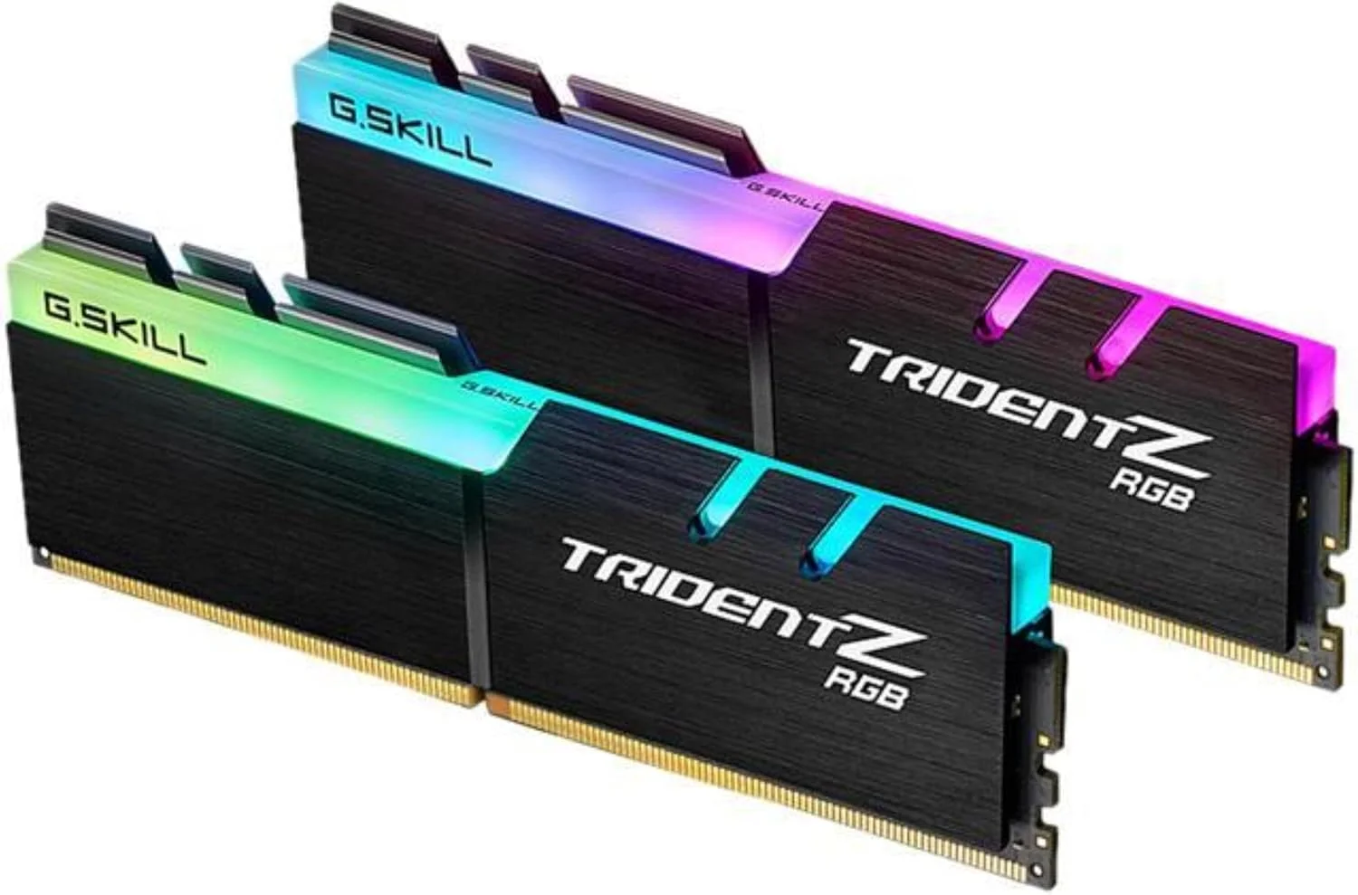 جی.اسکیل F4-3200C14D-16GTZR Trident Z RGB Series 16 گیگابایت (8 گیگابایت x 2) DDR4 3200 مگاهرتز PC4-25600 CL14 کیت حافظه دو کاناله - مشکی با نوار نور ال ای دی RGB تمام قد