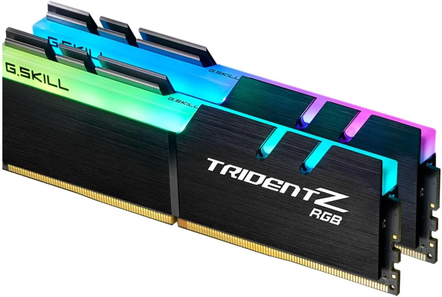 جی.اسکیل F4-3200C14D-16GTZR Trident Z RGB Series 16 گیگابایت (8 گیگابایت x 2) DDR4 3200 مگاهرتز PC4-25600 CL14 کیت حافظه دو کاناله - مشکی با نوار نور ال ای دی RGB تمام قد