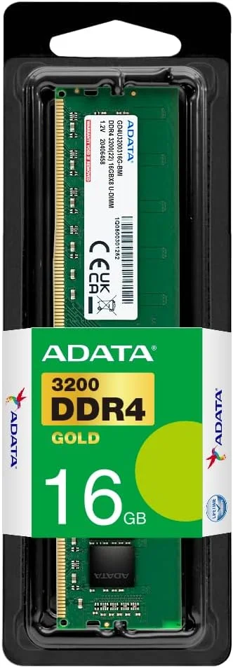 رم دسکتاپ ای دیتا Premier DDR4 3200MHz 16GB UDIMM 288 پین - تکی (AD4U320016G22-SGN) رم دسکتاپ ای دیتا Premier DDR4 3200MHz 16GB UDIMM 288 پین - تکی (AD4U320016G22-SGN)