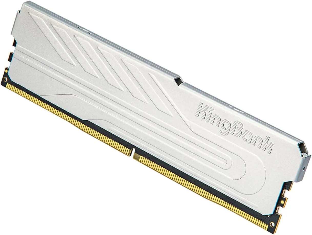 رم کامپیوتر دسکتاپ DDR4 8 گیگابایت 3200 مگاهرتز CL16 1.35 ولت XMP2.0 اورکلاک با هیت سینک برای بازی/اداری/PS، نقره ای