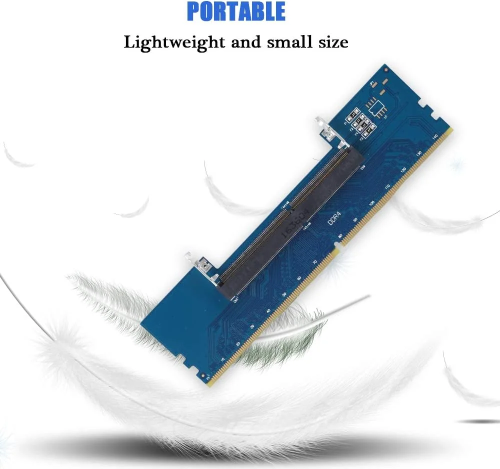 کارت آداپتور رم لپ تاپ DDR4، رم SO DIMM به DIMM، طراحی PCB چهار لایه، کارت اتصال رم دسکتاپ DIMM