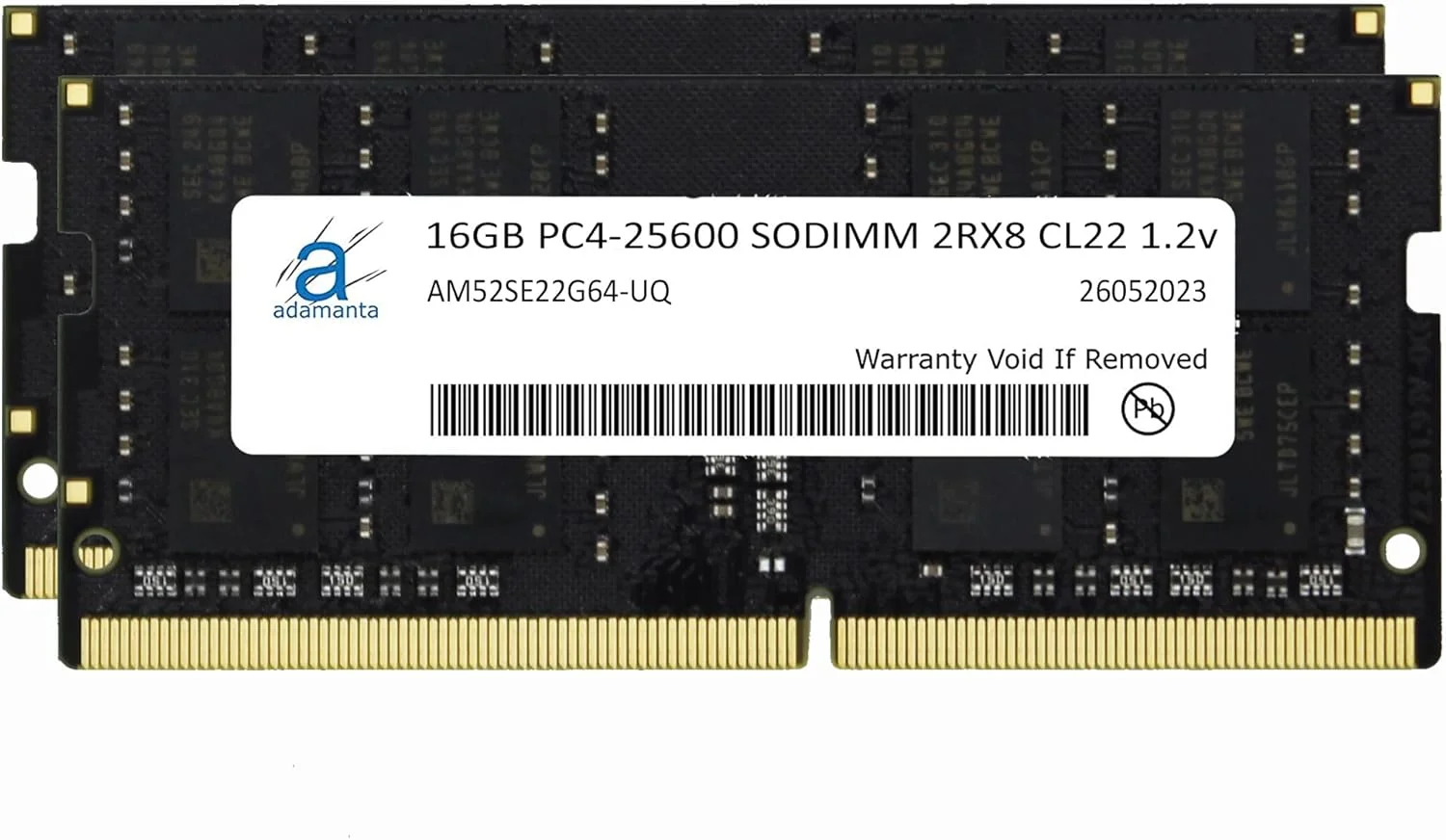 آدامانتا 32 گیگابایت (2x16 گیگابایت) سازگار با ASUS TUF Gaming F15 2023، DDR4 FX507, FX507VI, FX507VU, FX507VV لپ تاپ DDR4 3200MHz PC4-25600 SODIMM 2Rx8 CL22 1.2v ارتقاء ماژول حافظه نوت بوک رم