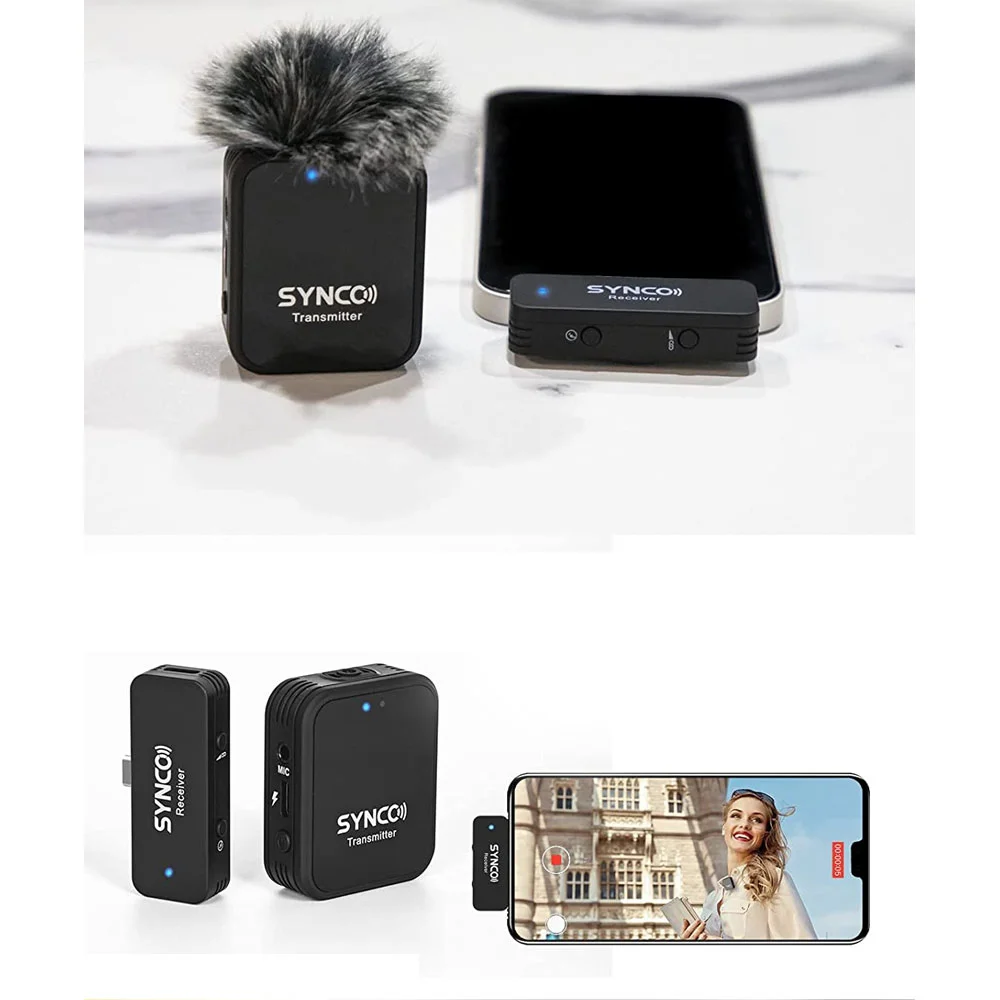میکروفون یقه‌ای بی‌سیم سینکو SYNCO G1T - تصویر 3
