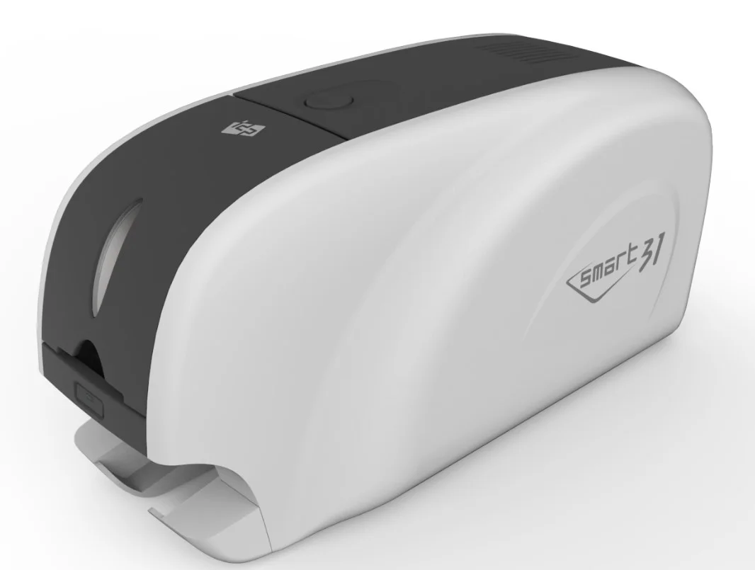 چاپگر کارت شناسایی دو طرفه SMART 31D، چاپ سریع - 23 ثانیه در هر کارت، طراحی جمع و جور، بسته نرم افزاری (100 کارت، 1 ریبون رنگی 250 چاپ، و نرم افزار Smart Designer) | 651528 / 651460