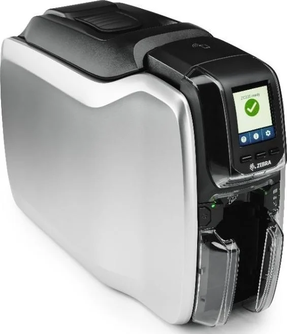 چاپگر کارت شناسایی دو طرفه Zebra ZC300، کابل های UK/EU، سرعت چاپ 300 dpi، اتصال USB 2.0 و اترنت 10/100، LCD رنگی، ریبون، 1500 تصویر، نقره ای | ZC32-000C000EM00 چاپگر کارت شناسایی دو طرفه Zebra ZC300، کابل های UK/EU، سرعت چاپ 300 dpi، اتصال USB 2.0 و اترنت 10/100، LCD رنگی، ریبون، 1500 تصویر، نقره ای | ZC32-000C000EM00