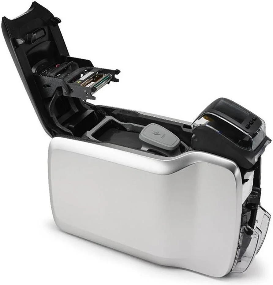 چاپگر کارت شناسایی دو طرفه Zebra ZC300، کابل های UK/EU، سرعت چاپ 300 dpi، اتصال USB 2.0 و اترنت 10/100، LCD رنگی، ریبون، 1500 تصویر، نقره ای | ZC32-000C000EM00 چاپگر کارت شناسایی دو طرفه Zebra ZC300، کابل های UK/EU، سرعت چاپ 300 dpi، اتصال USB 2.0 و اترنت 10/100، LCD رنگی، ریبون، 1500 تصویر، نقره ای | ZC32-000C000EM00