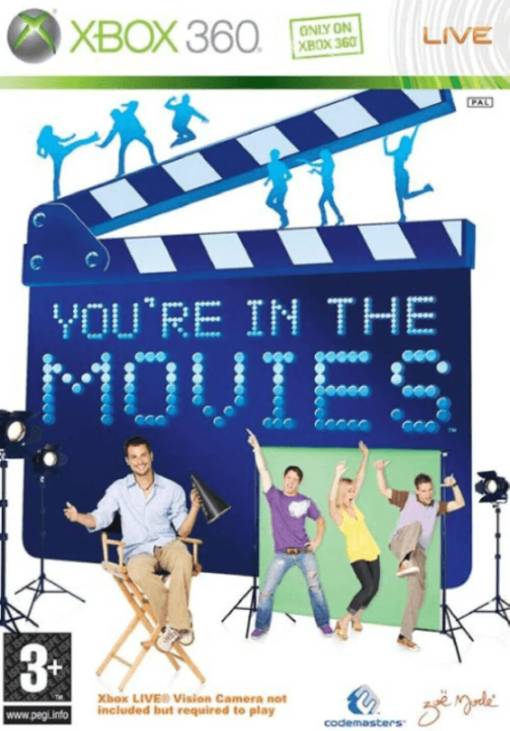 با بازی You're in the Movies برای ایکس باکس 360، وارد نقش‌های جذاب شوید و فیلم‌های کوتاه خنده‌دار با دوربین Xbox LIVE Vision و فناوری پرده سبز بسازید | You're in the Movies