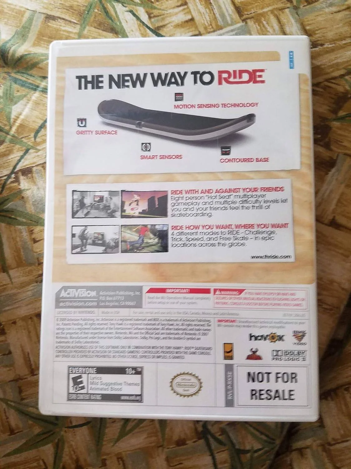 Activision Wii Tony Hawk Ride -