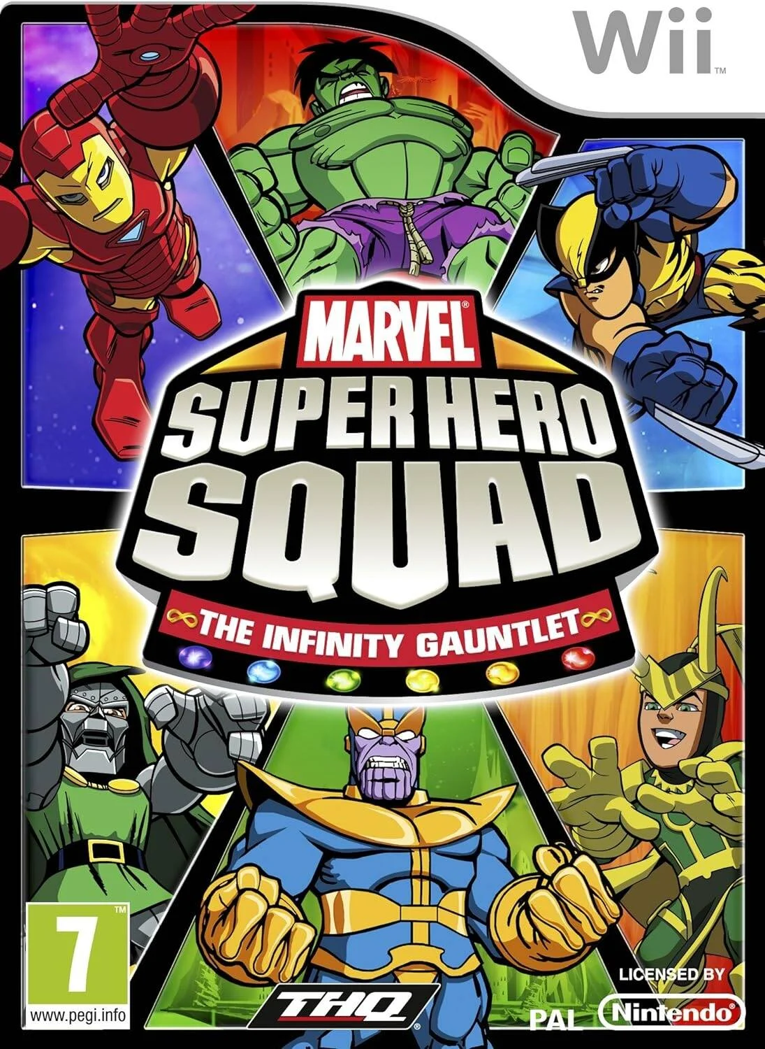 THQ WII MARVEL SUPER HERO SQUAD THE INFINITY GAUNTLET PAL