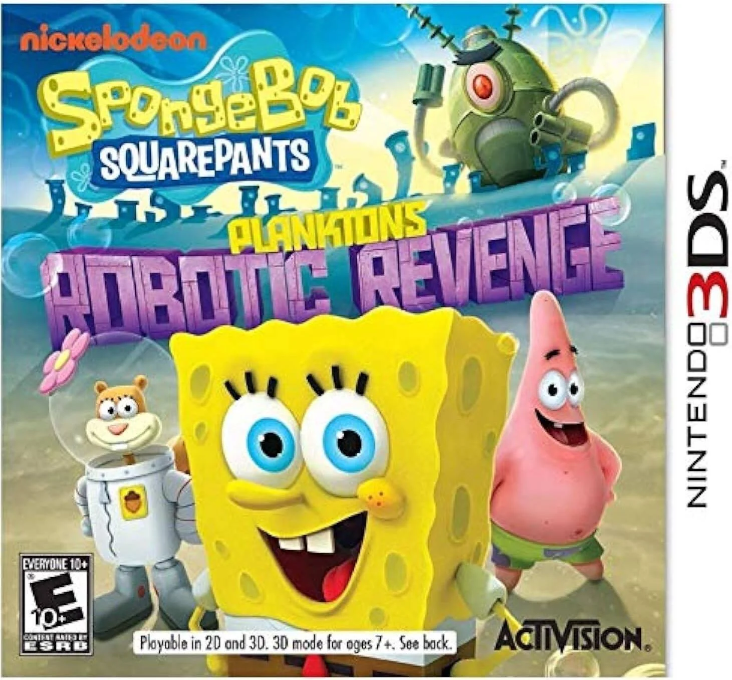 بازی باب اسفنجی شلوار مکعبی: انتقام رباتیک پلانکتون (NTSC) 3DS