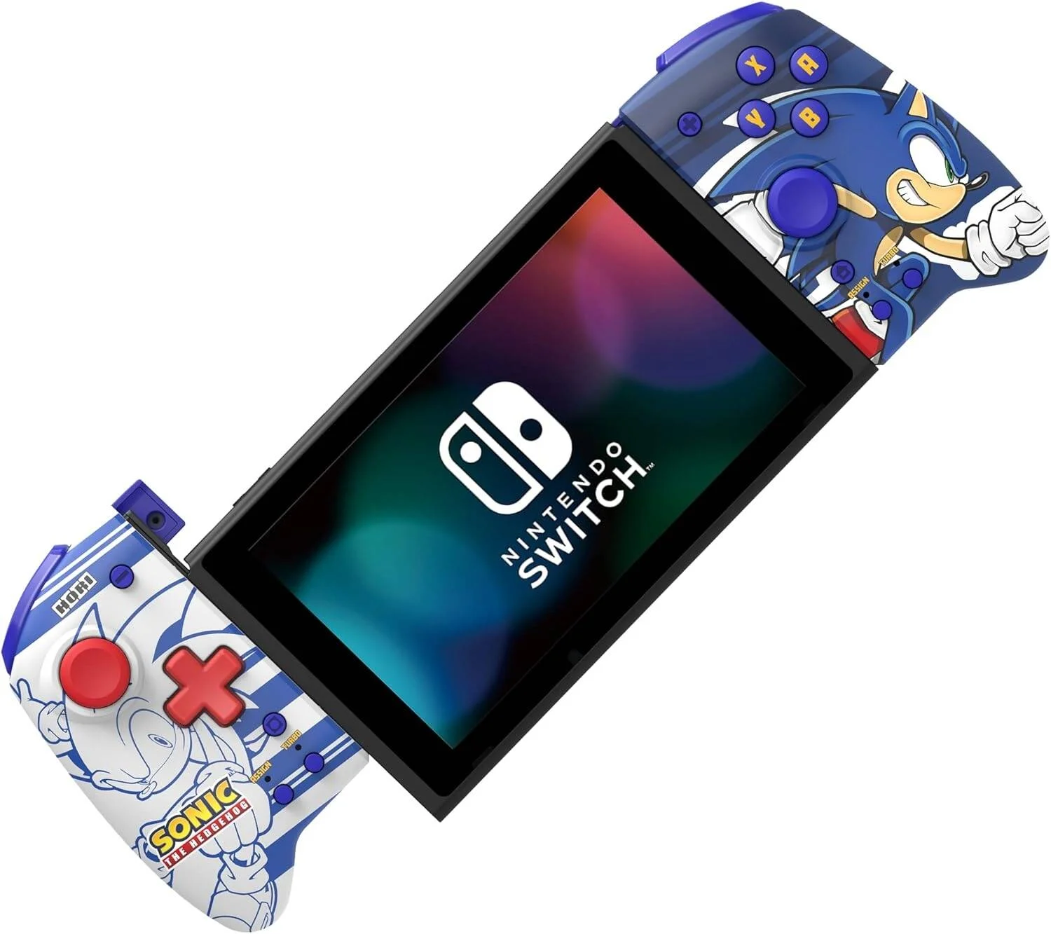 کنترلر ارگونومیک HORI Nintendo Switch Split Pad Pro (Sonic) برای حالت دستی - دارای مجوز رسمی از Nintendo & Sega - Nintendo Switch