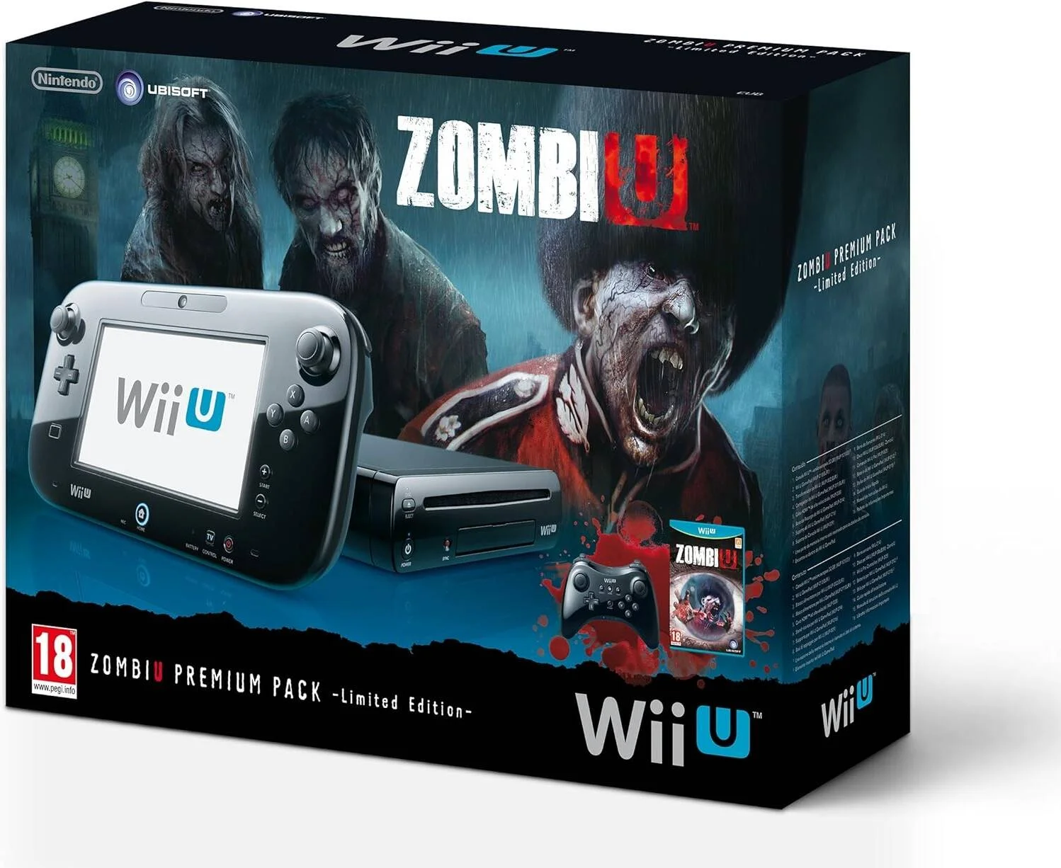 کنسول نینتندو Wii U با حافظه 32 گیگابایت نسخه محدود ZombiU (نسخه PAL)
