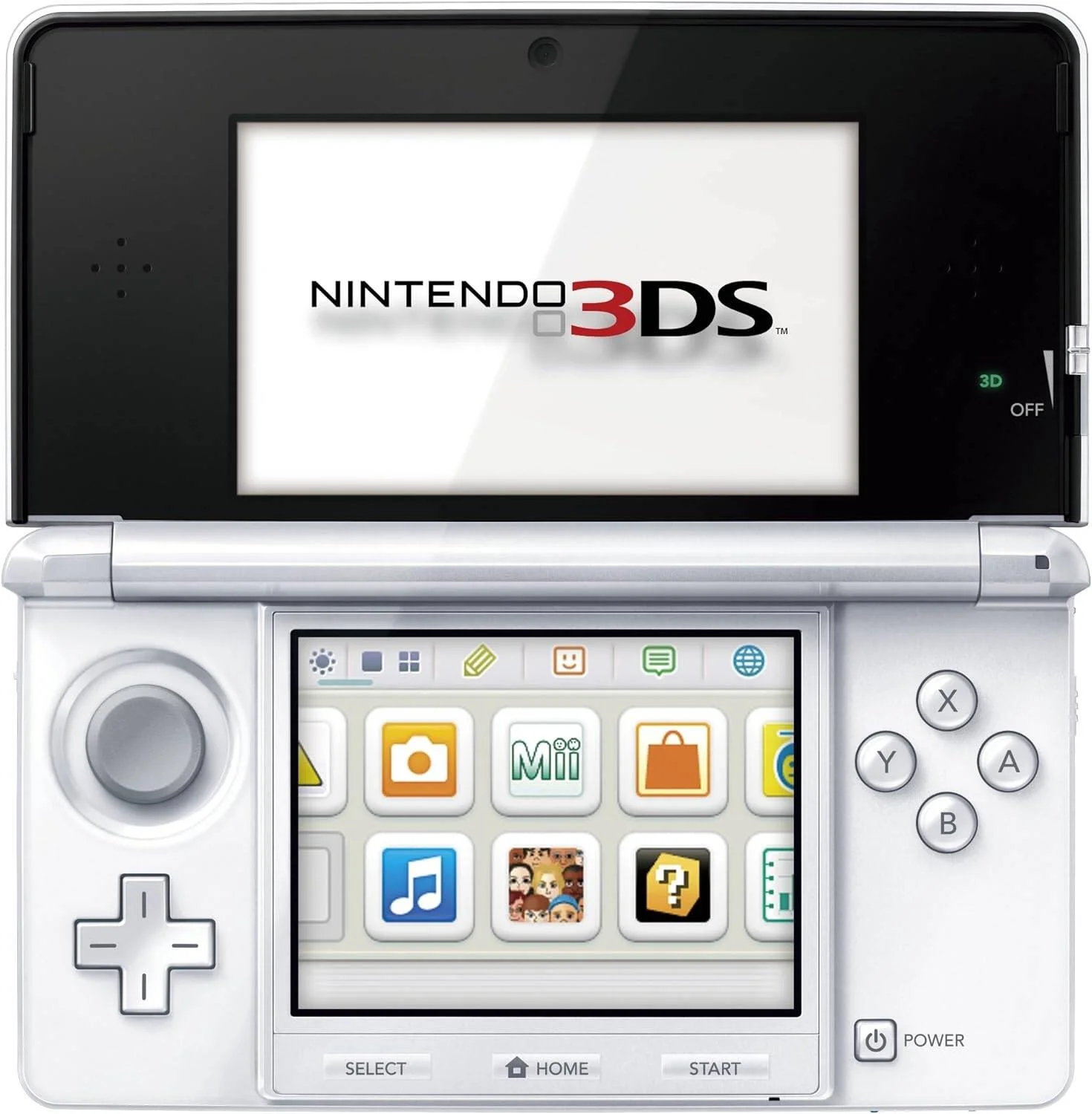 کنسول نینتندو 3DS نسخه انگلستان، نینتندو 2DS و نینتندو New 3DS XL، تمام آرشیو بازی های 3DS و DS، سفید یخی | CTR-S-WAAA(UKV)