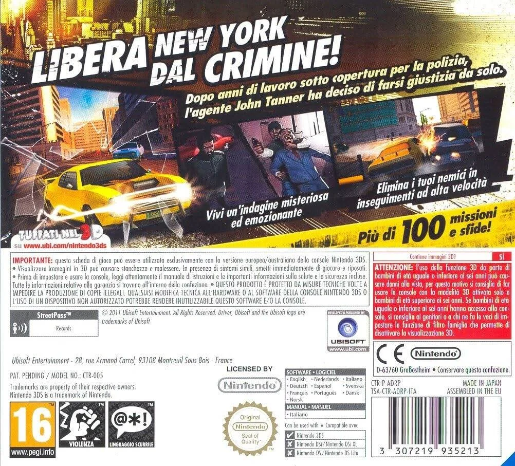 Ubisoft Driver Renegade 3D (نسخه PAL)