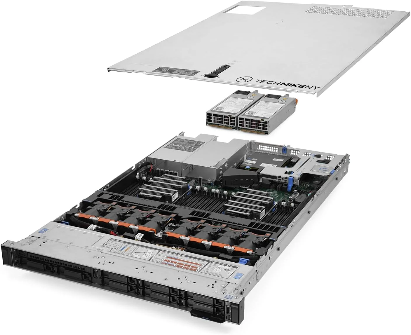 سرور TechMikeNY با دو پردازنده پلاتینیوم 8160 2.10 گیگاهرتز 48 هسته ای، 128 گیگابایت رم و 8 هارد 2 ترابایتی PowerEdge R640 (بازسازی شده)