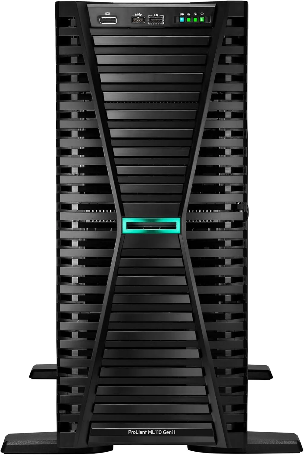 سرور ایستاده اچ پی ای ProLiant ML110 Gen11 با یک پردازنده Intel Xeon Silver 4514Y، 2.0 گیگاهرتز 16 هسته ای، 64 گیگابایت رم، MR408i-o 8SFF، 2x960 گیگابایت، 2x800 وات RPS (HPE Smart Choice P71687-005)