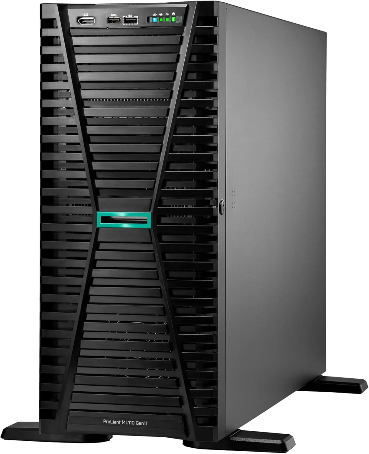 سرور ایستاده اچ پی ای ProLiant ML110 Gen11 با یک پردازنده Intel Xeon Silver 4514Y، 2.0 گیگاهرتز 16 هسته ای، 64 گیگابایت رم، MR408i-o 8SFF، 2x960 گیگابایت، 2x800 وات RPS (HPE Smart Choice P71687-005)