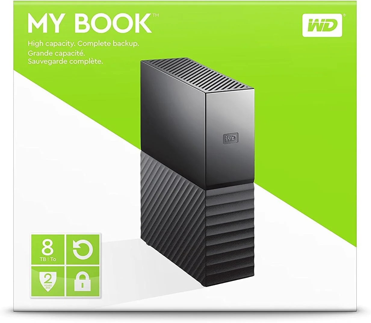 هارد اکسترنال رومیزی وسترن دیجیتال مدل My Book با ظرفیت 8 ترابایت، USB 3.0 - WDBBGB0080HBK-NESN، رنگ مشکی هارد اکسترنال رومیزی وسترن دیجیتال مدل My Book با ظرفیت 8 ترابایت، USB 3.0 - WDBBGB0080HBK-NESN، رنگ مشکی