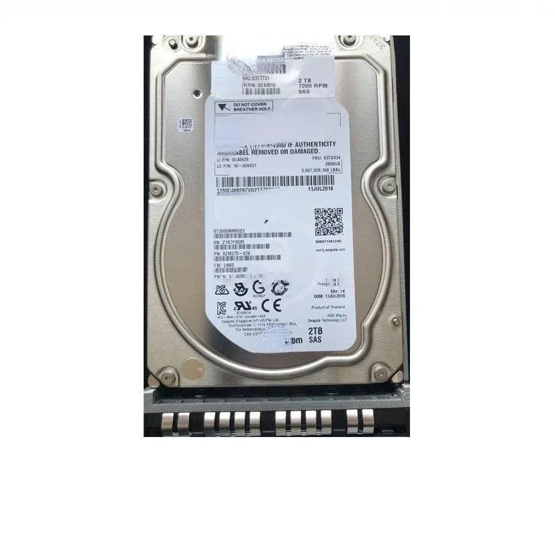 هارد دیسک سرور 2T SAS 3.5 مدل 03T8334 MG03SCA200 سازگار با سرورهای RD540 RD640 TD330 هارد دیسک سرور 2T SAS 3.5 مدل 03T8334 MG03SCA200 سازگار با سرورهای RD540 RD640 TD330