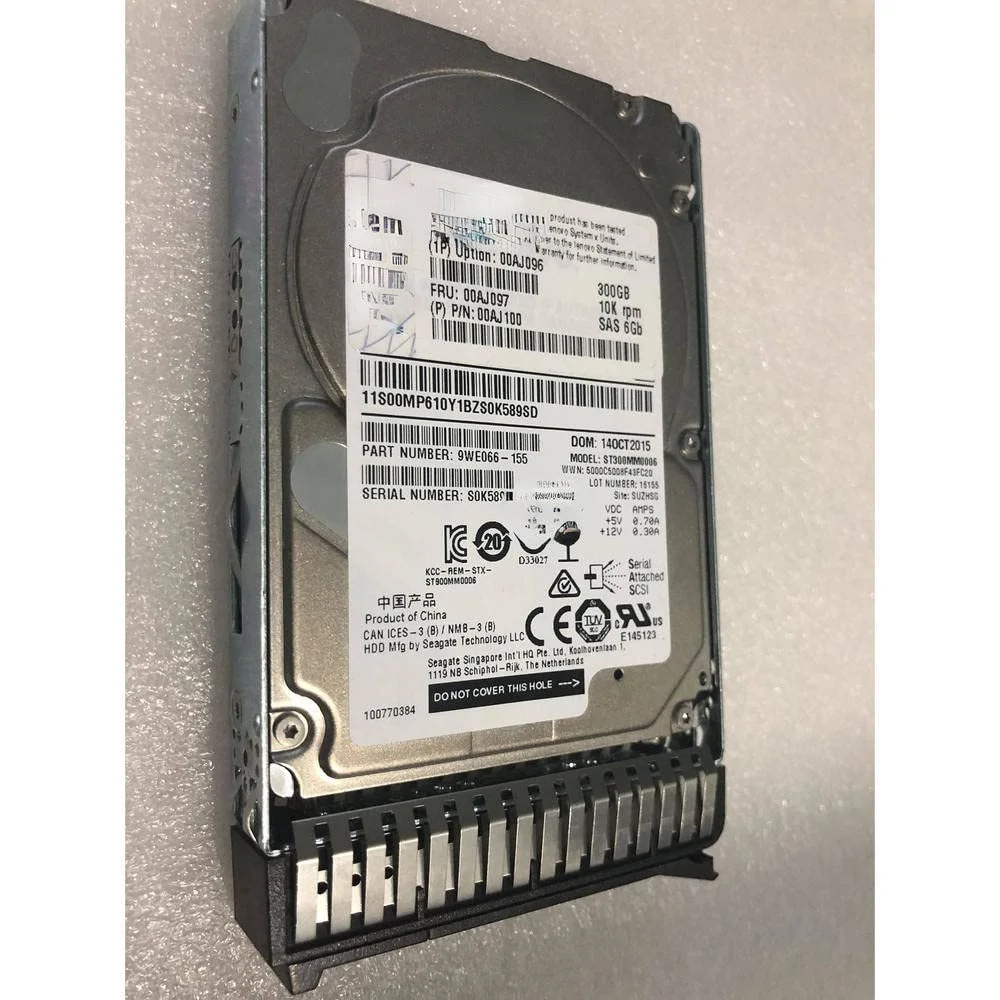 هارد دیسک سرور 2.5 اینچی 300G 10K SAS مدل / 00AJ096 00AJ097 00AJ100 هارد دیسک سرور 2.5 اینچی 300G 10K SAS مدل / 00AJ096 00AJ097 00AJ100