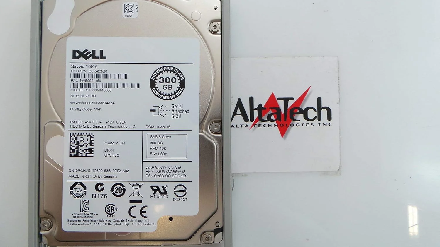 هارد دیسک 300 گیگابایتی دل مدل ST300MM0006 (0PGHJG) با سرعت 10 هزار دور در دقیقه، سایز 2.5 اینچ، SAS-6GB/s و حافظه کش 64 مگابایت (بازسازی شده) هارد دیسک 300 گیگابایتی دل مدل ST300MM0006 (0PGHJG) با سرعت 10 هزار دور در دقیقه، سایز 2.5 اینچ، SAS-6GB/s و حافظه کش 64 مگابایت (بازسازی شده)