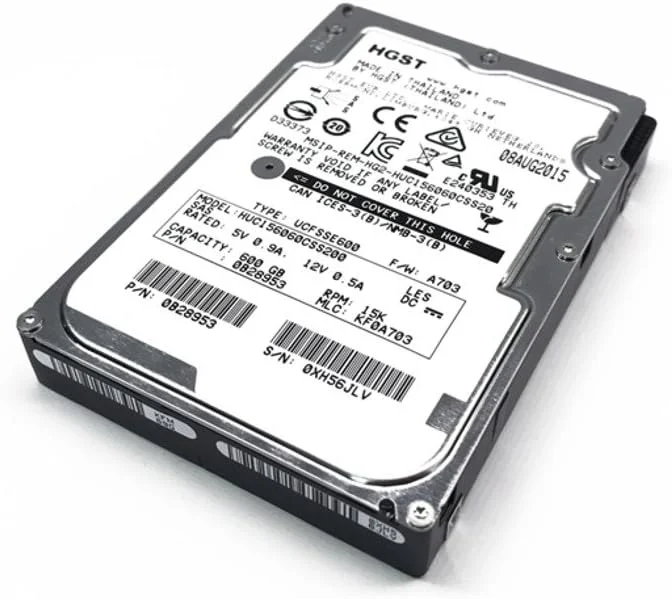 هارد دیسک هیتاچی HUC156060CSS200، 2.5 اینچی، 600 گیگابایت، SAS 12Gb/s، 15K RPM، 128M، 512N، 0B28953 هارد دیسک هیتاچی HUC156060CSS200، 2.5 اینچی، 600 گیگابایت، SAS 12Gb/s، 15K RPM، 128M، 512N، 0B28953
