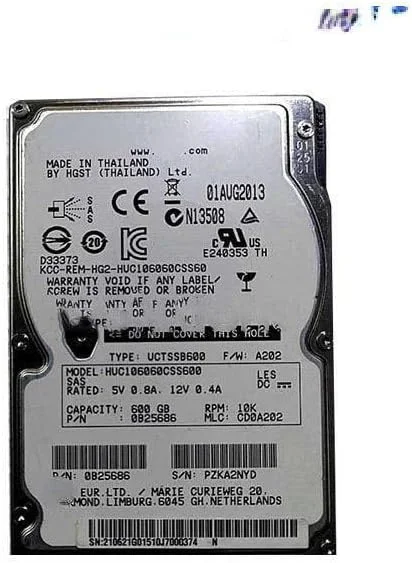 هارد درایو سرور HGST HUC106060CSS600 با ظرفیت 600 گیگابایت، سرعت 10K و رابط 2.5 SAS هارد درایو سرور HGST HUC106060CSS600 با ظرفیت 600 گیگابایت، سرعت 10K و رابط 2.5 SAS