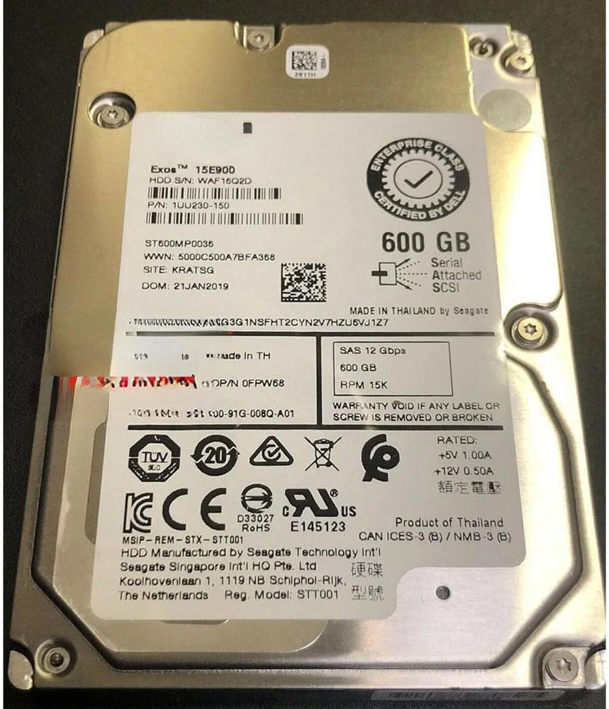 هارد دیسک سرور 600 گیگابایتی 15K 2.5 SAS 12Gb مدل ST600MP0036 0FPW68 هارد دیسک سرور 600 گیگابایتی 15K 2.5 SAS 12Gb مدل ST600MP0036 0FPW68