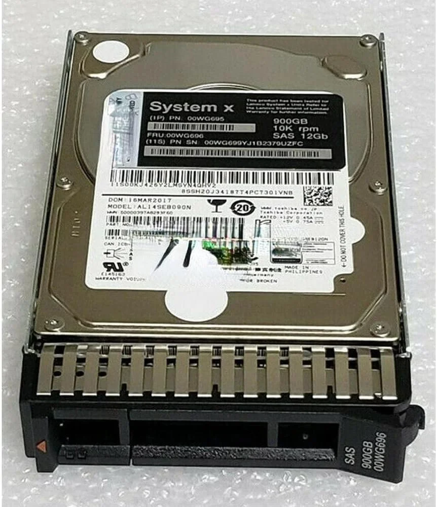 هارد دیسک سرور 900G 10K 2.5 SAS 12G برای X3650M5 X3550M5 00WG696 هارد دیسک سرور 900G 10K 2.5 SAS 12G برای X3650M5 X3550M5 00WG696