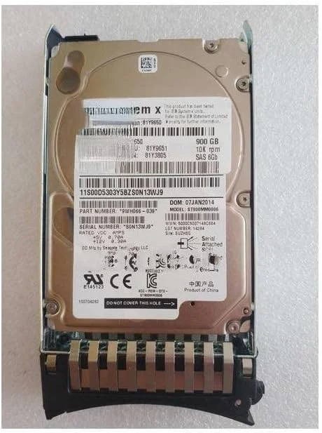 هارد درایو 900 گیگابایتی 10K SAS 2.5 اینچی برای سرورهای X3650M3 M4 مدل 81Y9650 81Y9651 هارد درایو 900 گیگابایتی 10K SAS 2.5 اینچی برای سرورهای X3650M3 M4 مدل 81Y9650 81Y9651