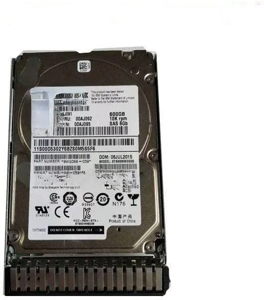 هارد درایو 600 گیگابایتی 10K 2.5 6G SAS 00AJ092 برای سرورهای X3550 X3650 M5 هارد درایو 600 گیگابایتی 10K 2.5 6G SAS 00AJ092 برای سرورهای X3550 X3650 M5